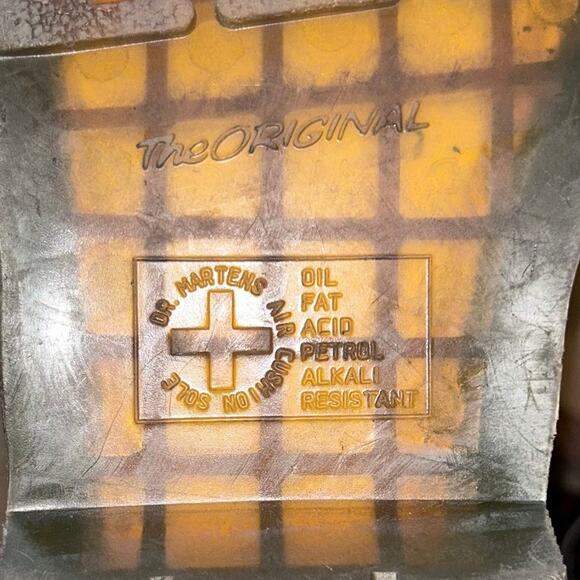 Dr. Martens Air Wair Boots Size 10 M or 11 L Smooth Leather Boots Black 1460 - Picture 8 of 10